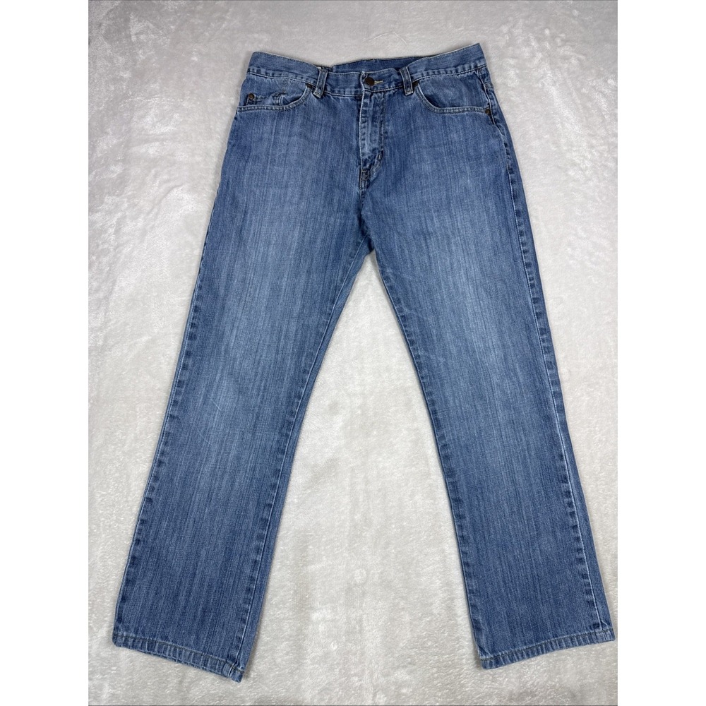 Lacoste Mens Jeans Size 42  Straight leg Light Wash Size 32X29 Cotton